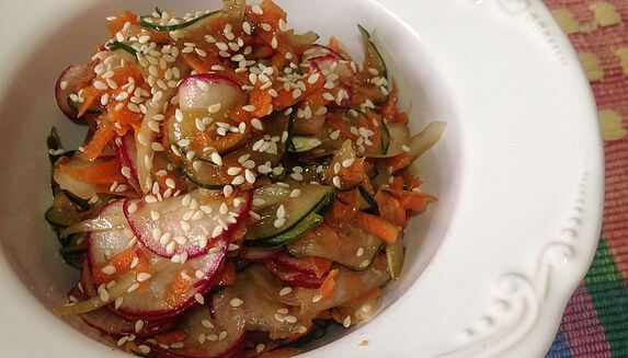 Salada de Pepino e Rabanete