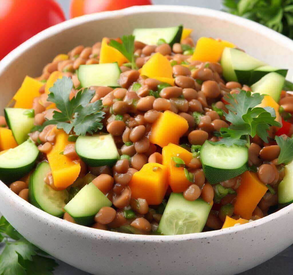 salada de lentilha